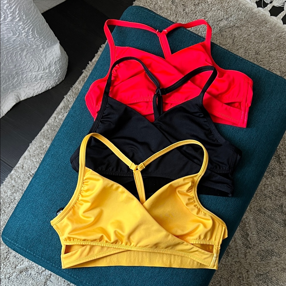 Stylish Women's PINK SPORTS BRA/bikini top Black, Red, Yellow